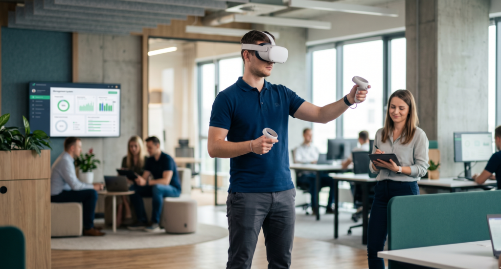 Symulacje VR podczas nowoczesnego szkolenia BHP pracowników